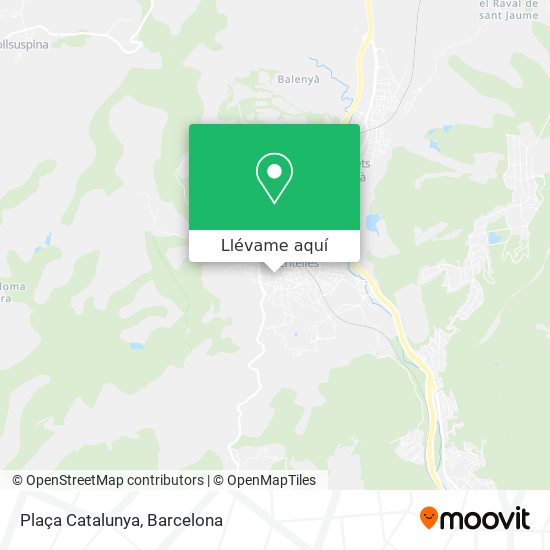 Mapa Plaça Catalunya