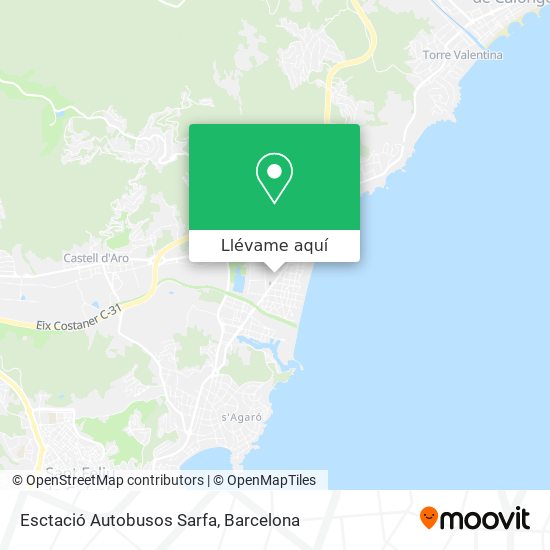 Mapa Esctació Autobusos Sarfa