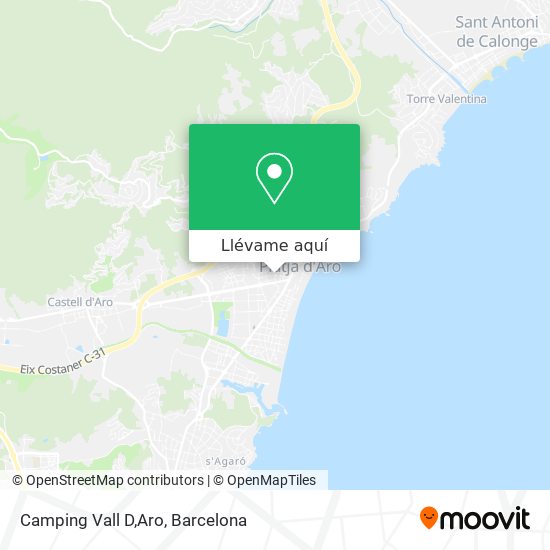 Mapa Camping  Vall D,Aro