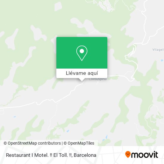 Mapa Restaurant I Motel. !! El Toll. !!