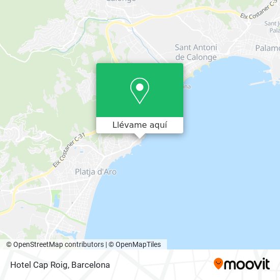 Mapa Hotel Cap Roig