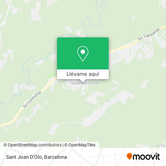 Mapa Sant Joan D'Olo