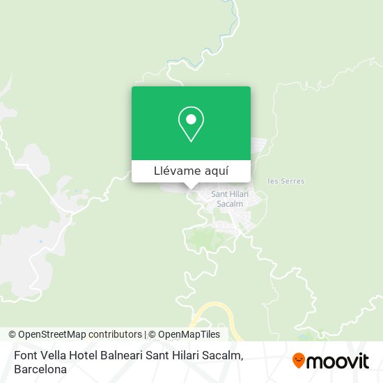 Mapa Font Vella Hotel Balneari Sant Hilari Sacalm