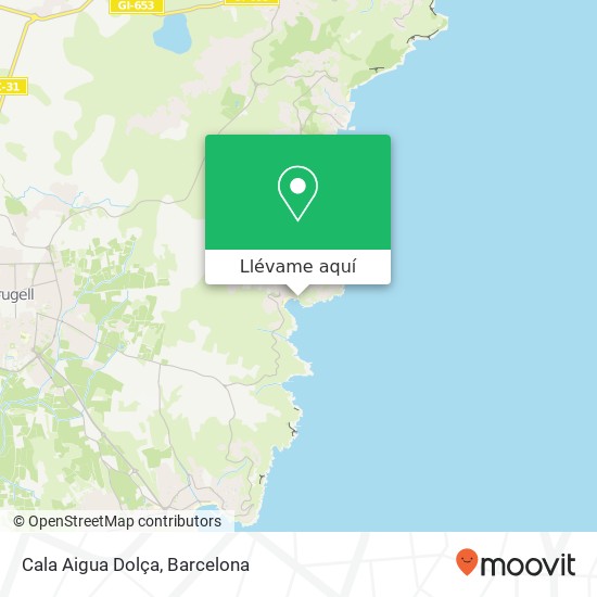 Mapa Cala Aigua Dolça