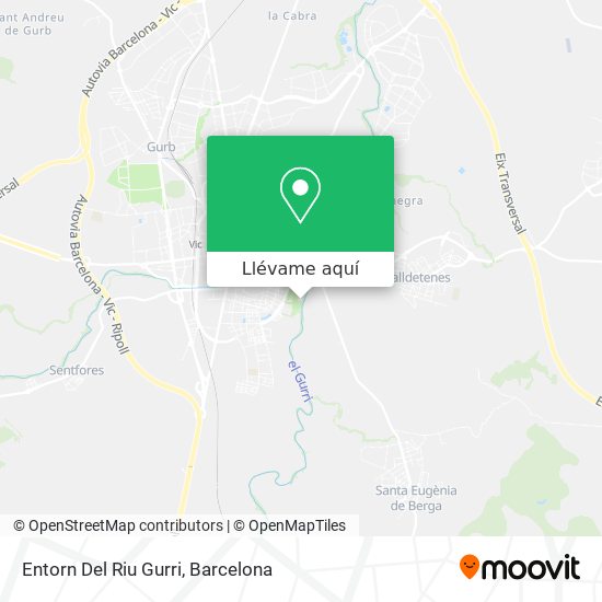Mapa Entorn Del Riu Gurri