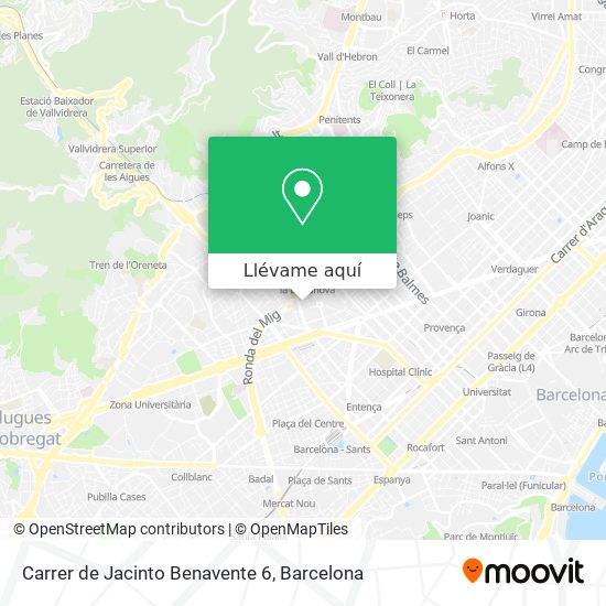 Mapa Carrer de Jacinto Benavente 6