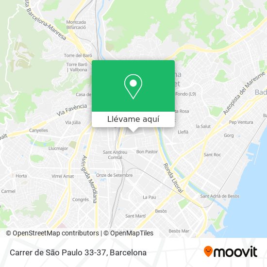 Mapa Carrer de São Paulo 33-37