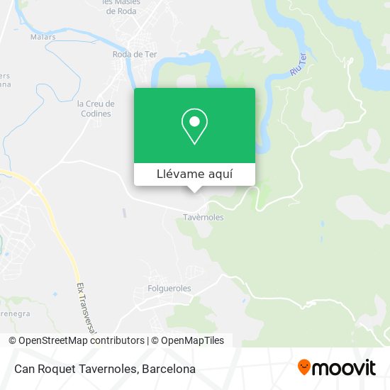 Mapa Can Roquet Tavernoles
