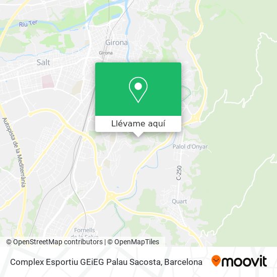 Mapa Complex Esportiu GEiEG Palau Sacosta