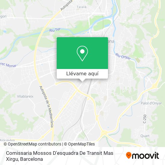 Mapa Comissaria Mossos D'esquadra De Transit Mas Xirgu