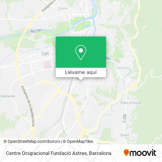 Mapa Centre Ocupacional Fundació Astres