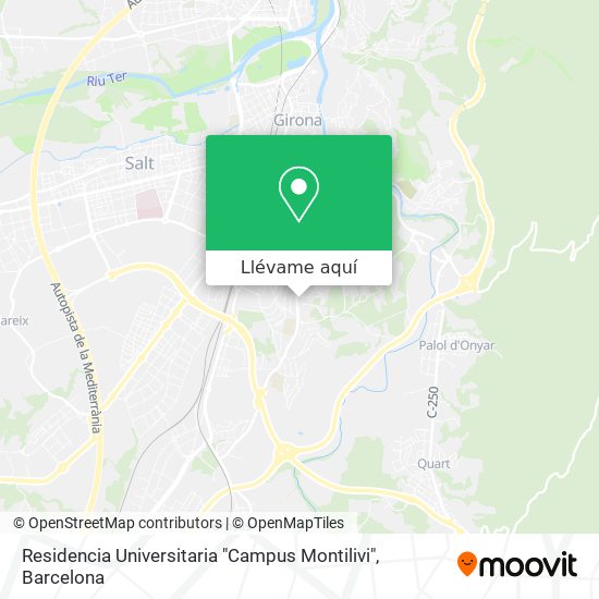Mapa Residencia Universitaria "Campus Montilivi"