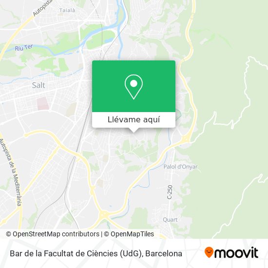 Mapa Bar de la Facultat de Ciències (UdG)
