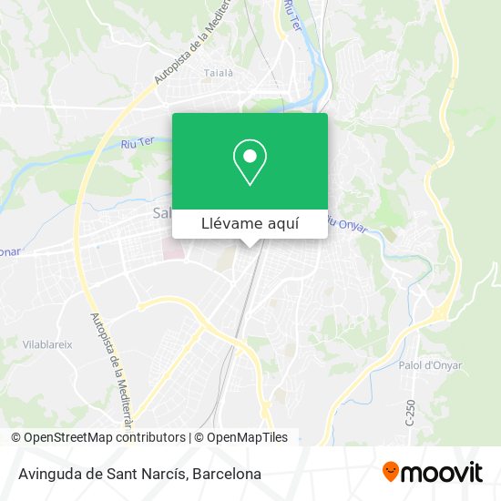 Mapa Avinguda de Sant Narcís