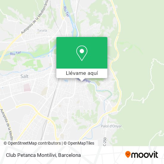 Mapa Club Petanca Montilivi