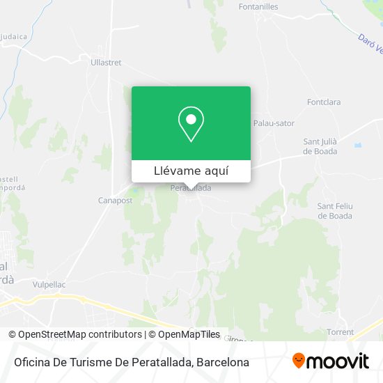 Mapa Oficina De Turisme De Peratallada