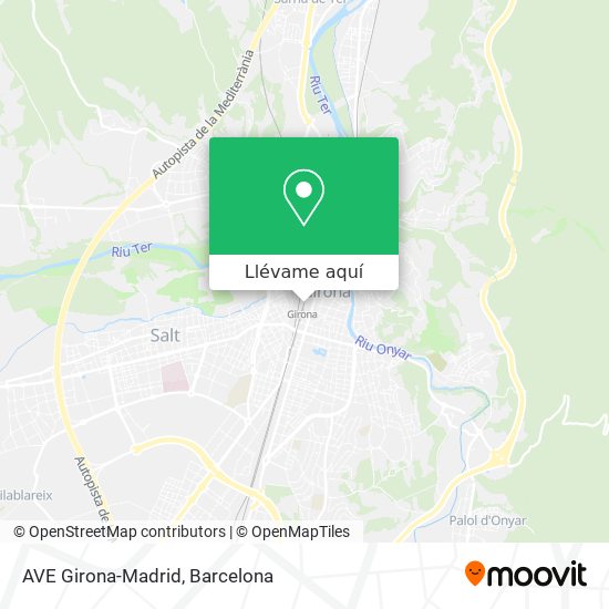Mapa AVE Girona-Madrid
