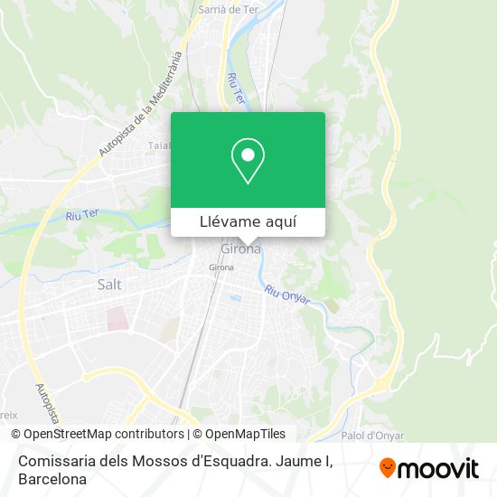 Mapa Comissaria dels Mossos d'Esquadra. Jaume I