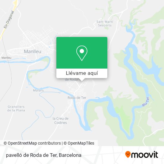 Mapa pavelló de Roda de Ter