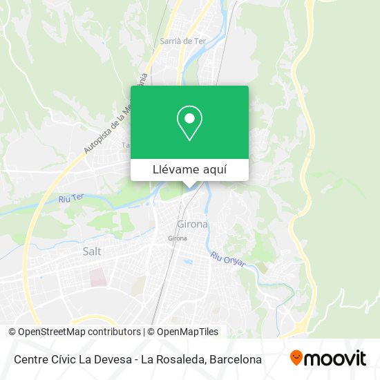 Mapa Centre Cívic La Devesa - La Rosaleda