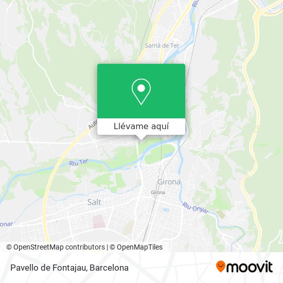 Mapa Pavello de Fontajau