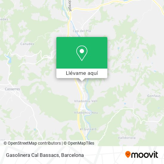 Mapa Gasolinera Cal Bassacs