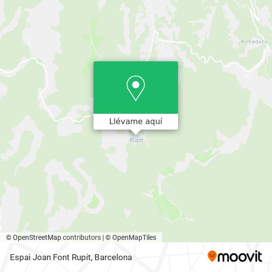 Mapa Espai Joan Font Rupit