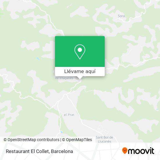 Mapa Restaurant El Collet