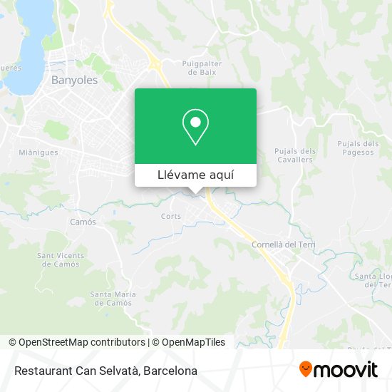 Mapa Restaurant Can Selvatà