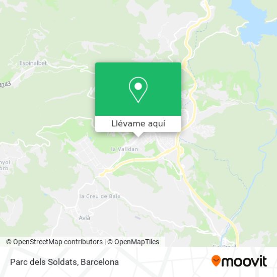 Mapa Parc dels Soldats