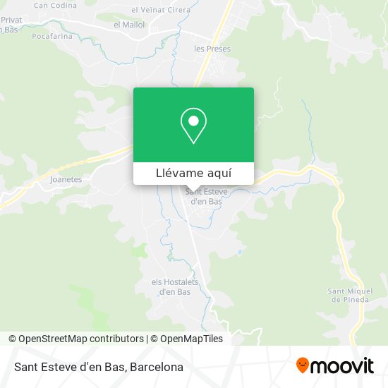 Mapa Sant Esteve d'en Bas