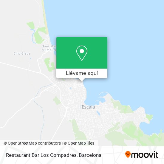 Mapa Restaurant Bar Los Compadres