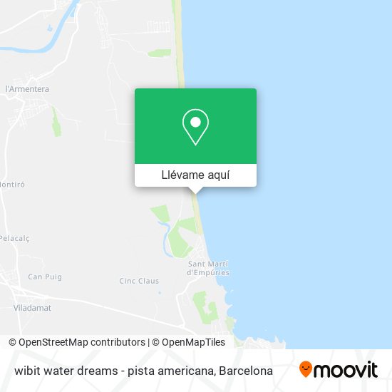 Mapa wibit water dreams - pista americana