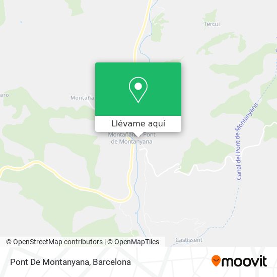 Mapa Pont De Montanyana
