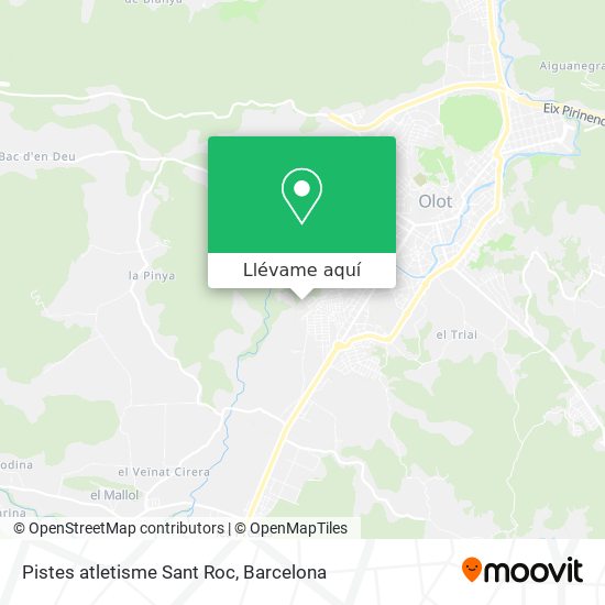 Mapa Pistes atletisme Sant Roc