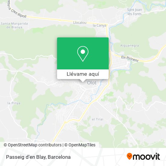 Mapa Passeig d'en Blay