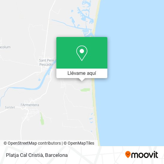 Mapa Platja Cal Cristià