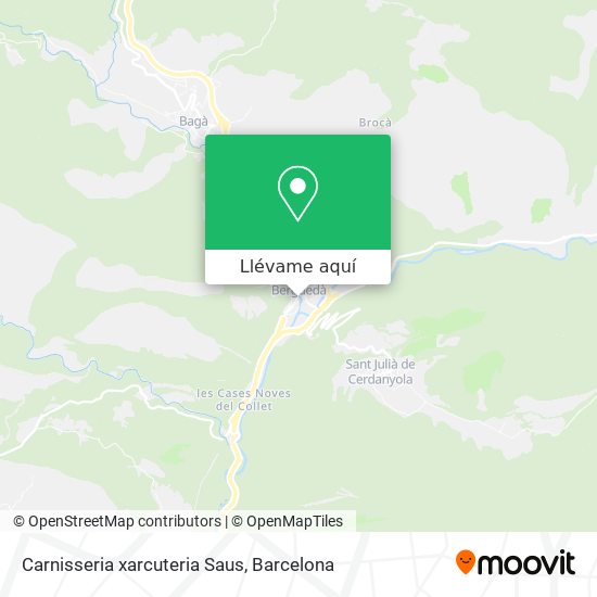 Mapa Carnisseria xarcuteria Saus
