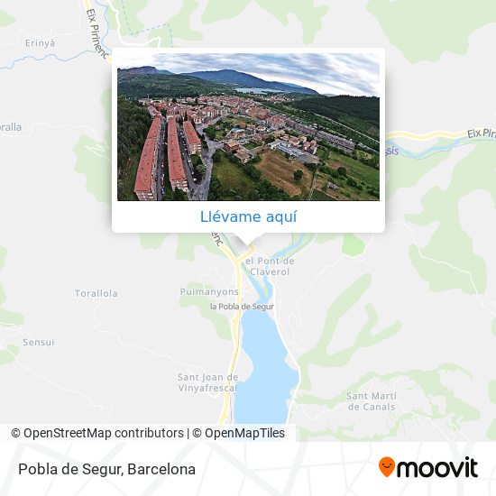 Mapa Pobla de Segur
