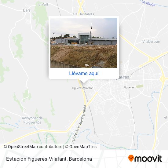 Mapa Estación Figueres-Vilafant