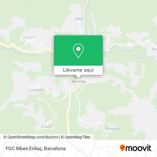 Mapa FGC Ribes Enllaç