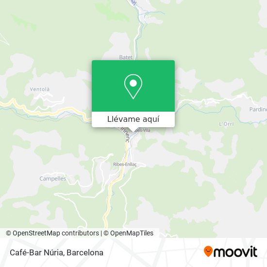 Mapa Café-Bar Núria