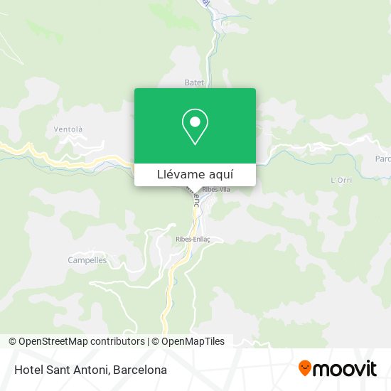 Mapa Hotel Sant Antoni