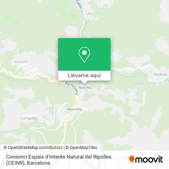 Mapa Consorci Espais d'Interès Natural del Ripolles (CEINR)