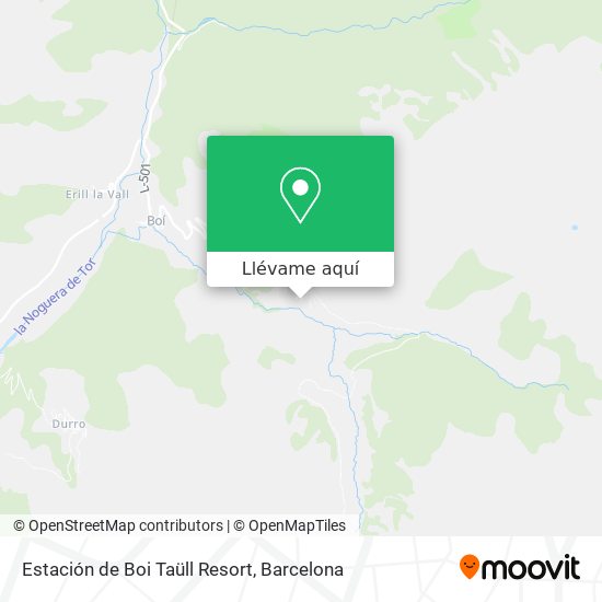 Mapa Estación de Boi Taüll Resort
