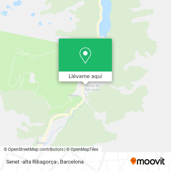 Mapa Senet -alta Ribagorça-