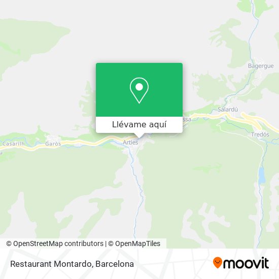 Mapa Restaurant Montardo