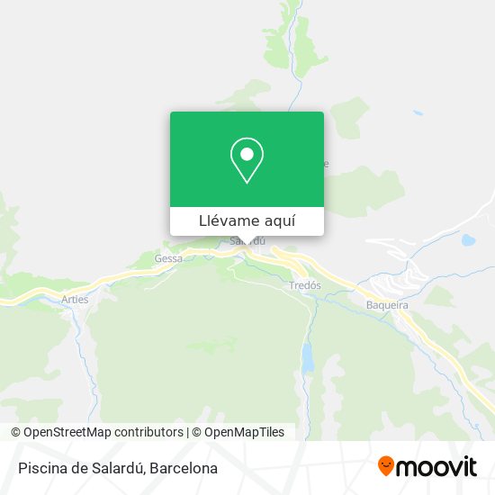 Mapa Piscina de Salardú