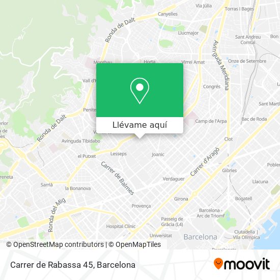 Mapa Carrer de Rabassa 45
