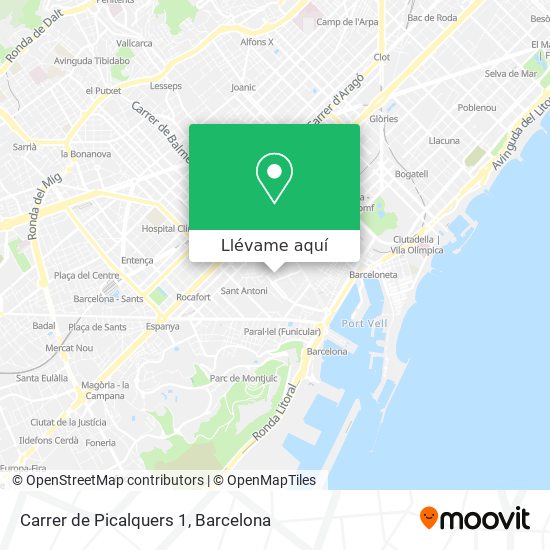 Mapa Carrer de Picalquers 1